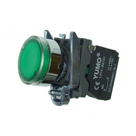 Przycisk sterowniczy podświetlany 110V AC zielony